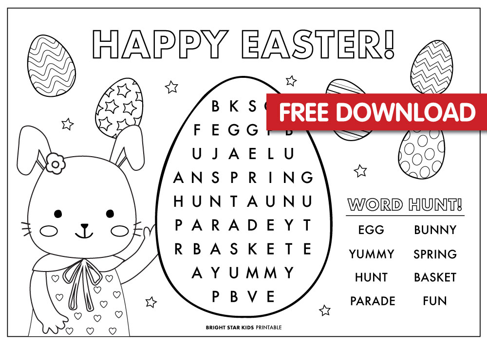 Printable Easter Activities (Free Download) Bright Star Kids USA